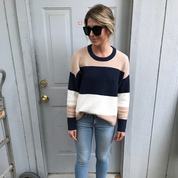 Madewell Sweaters - Madewell striped sweater - new condition